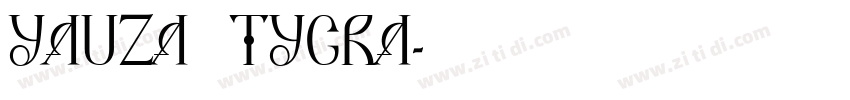Yauza TYGRA字体转换